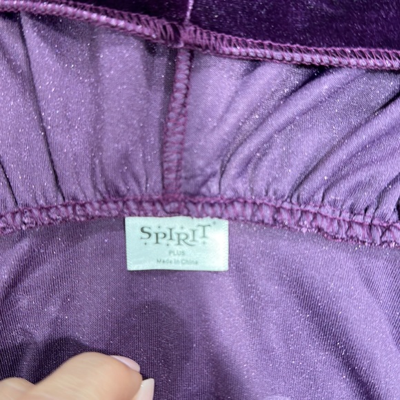 Halloween “Spirit” Adult Velvet Celestial Robe (Purple) Size: Plus - Picture 3 of 6